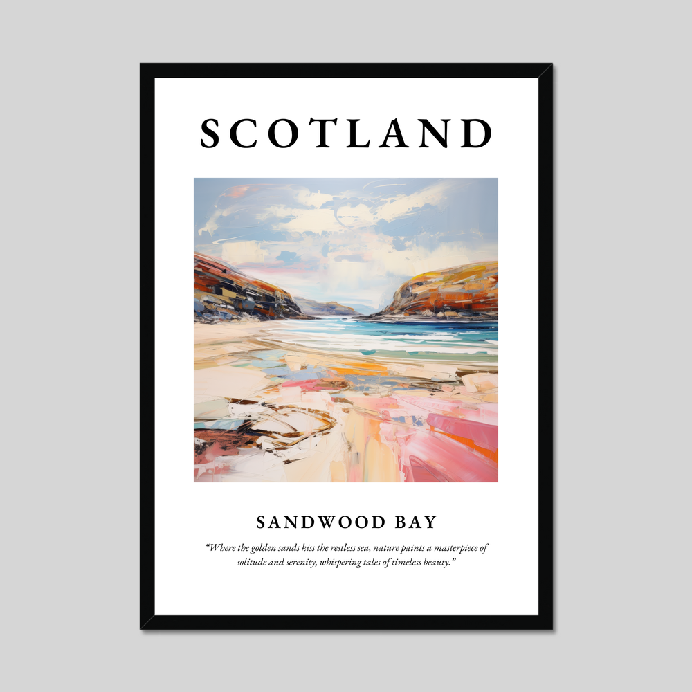 Poster of Sandwood Bay, Scotland.