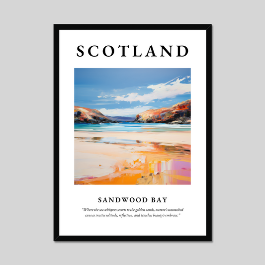 Poster of Sandwood Bay, Scotland.