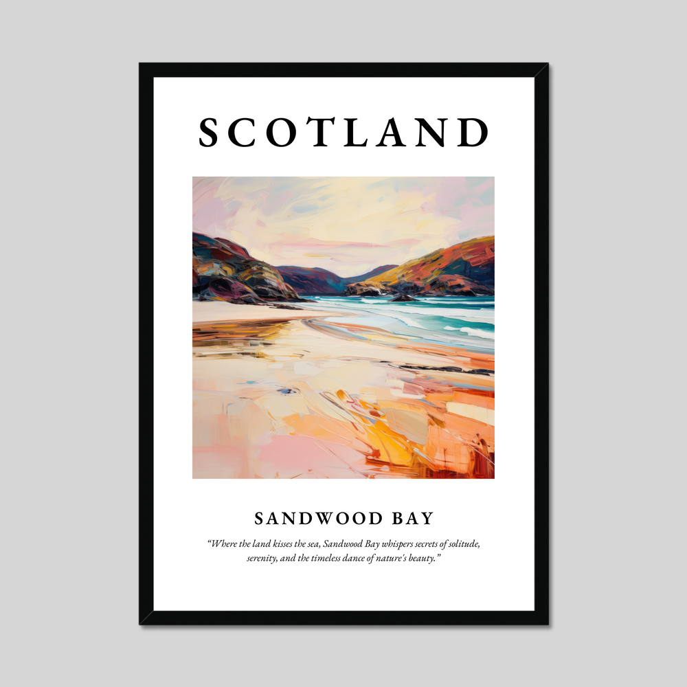 Poster of Sandwood Bay, Scotland.