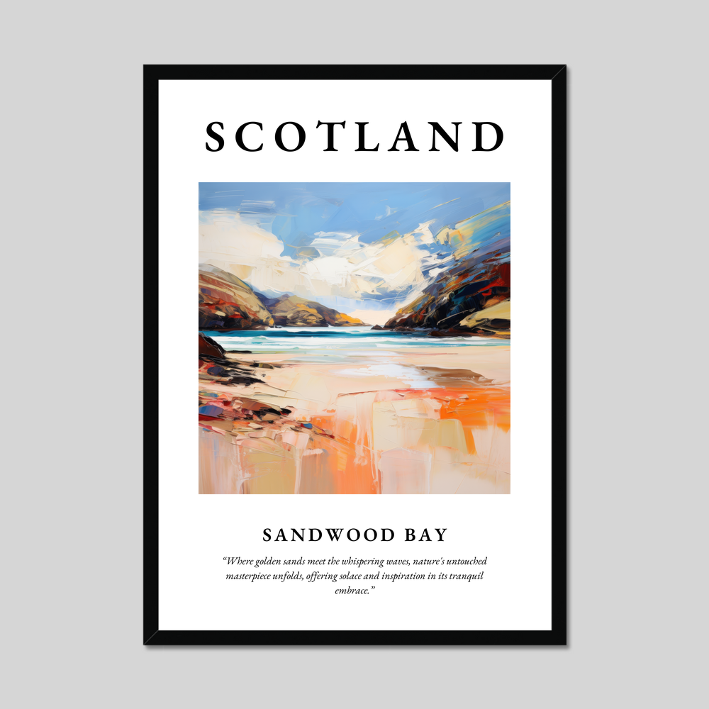 Poster of Sandwood Bay, Scotland.