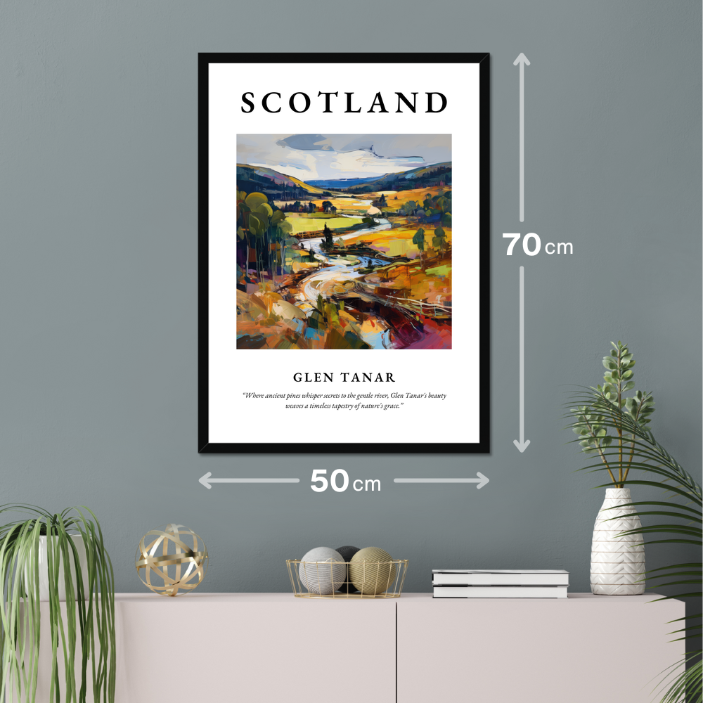 Poster of Glen Tanar hanging on a wall