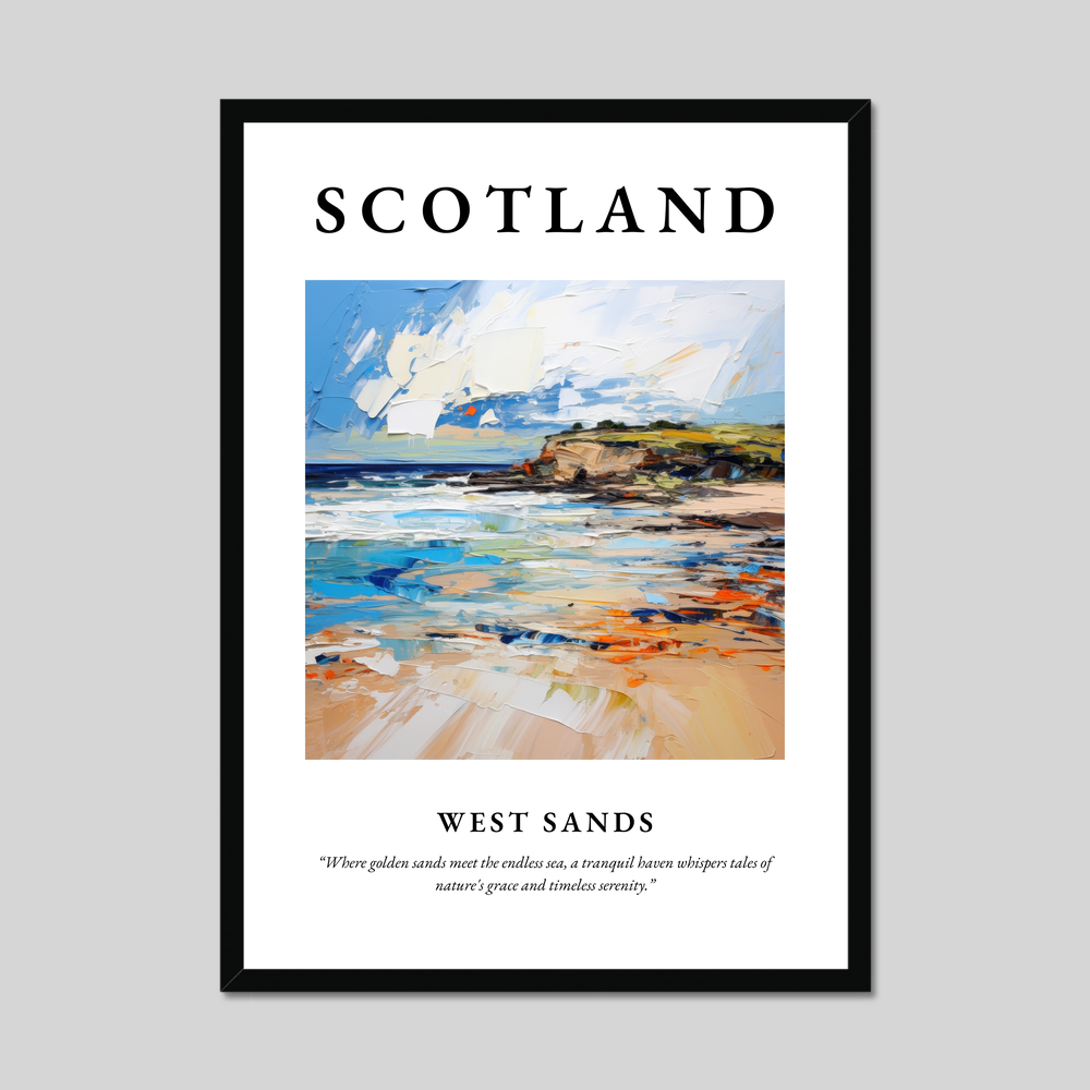 Poster of West Sands, Scotland.