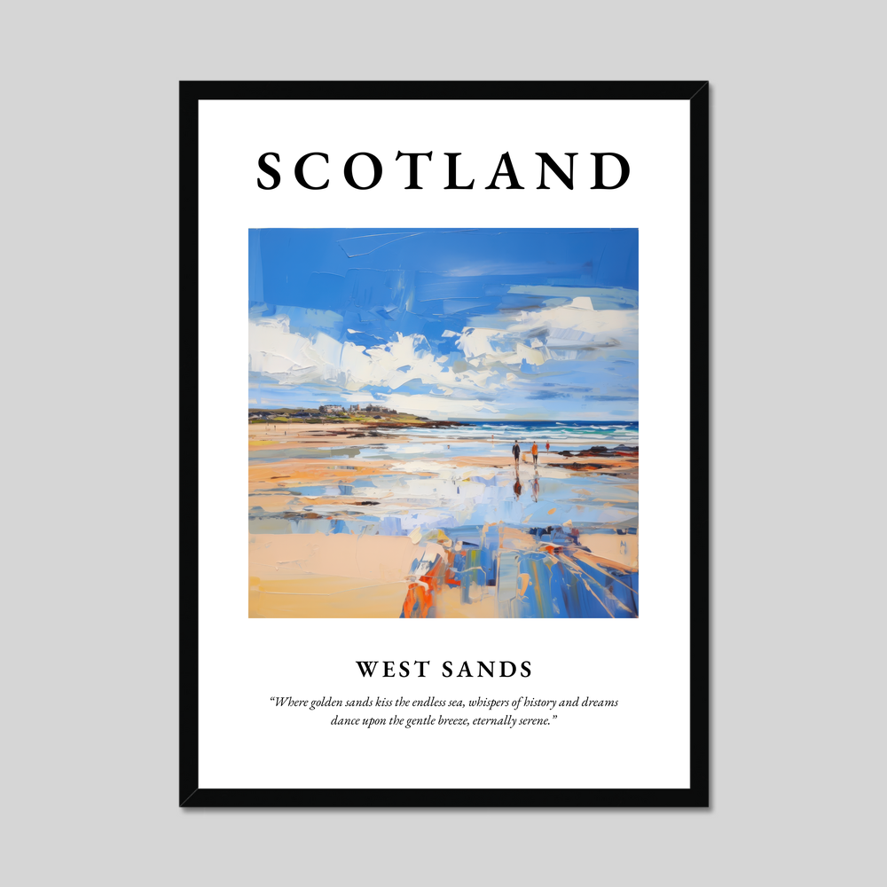 Poster of West Sands, Scotland.