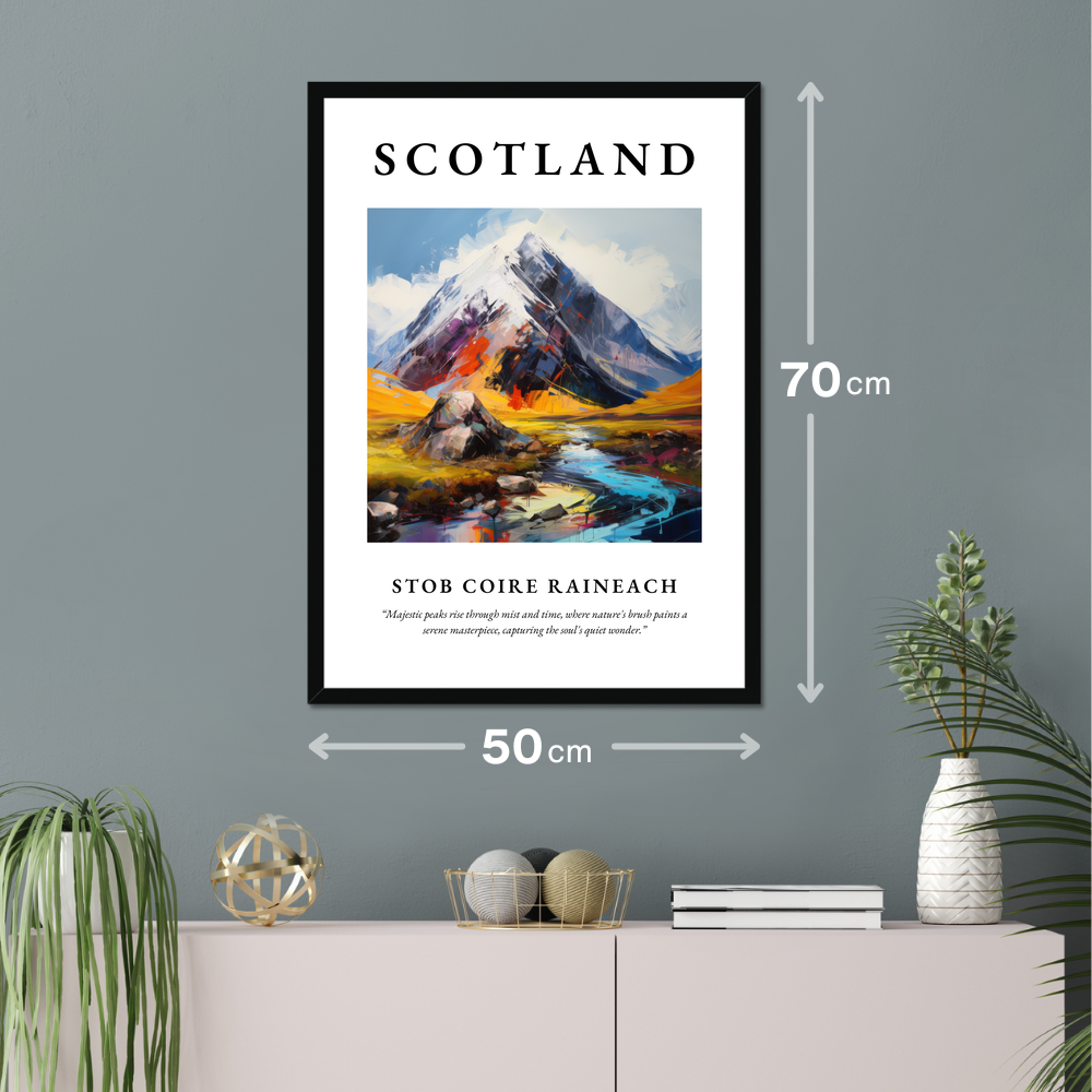 Poster of Stob Coire Raineach hanging on a wall