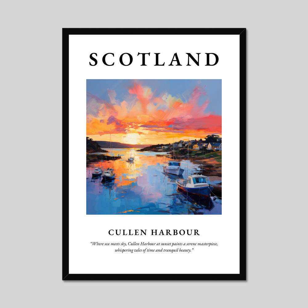 Poster of Cullen Harbour, Scotland.