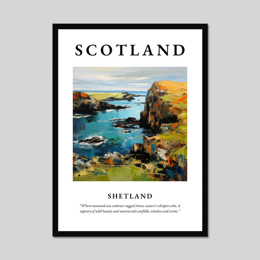 Poster of Shetland, Scotland.