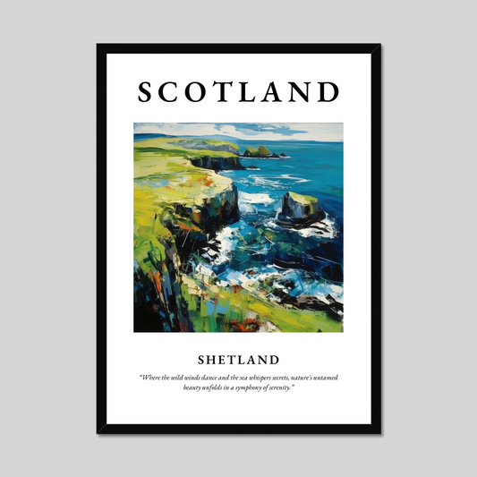 Poster of Shetland, Scotland.