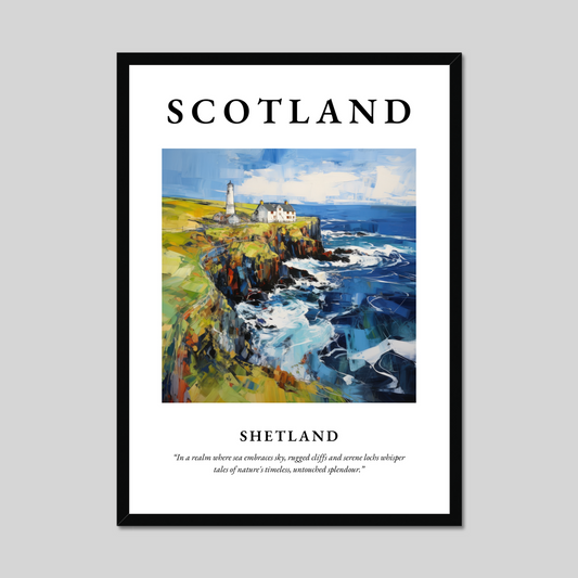 Poster of Shetland, Scotland.