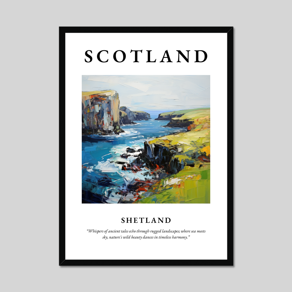 Poster of Shetland, Scotland.