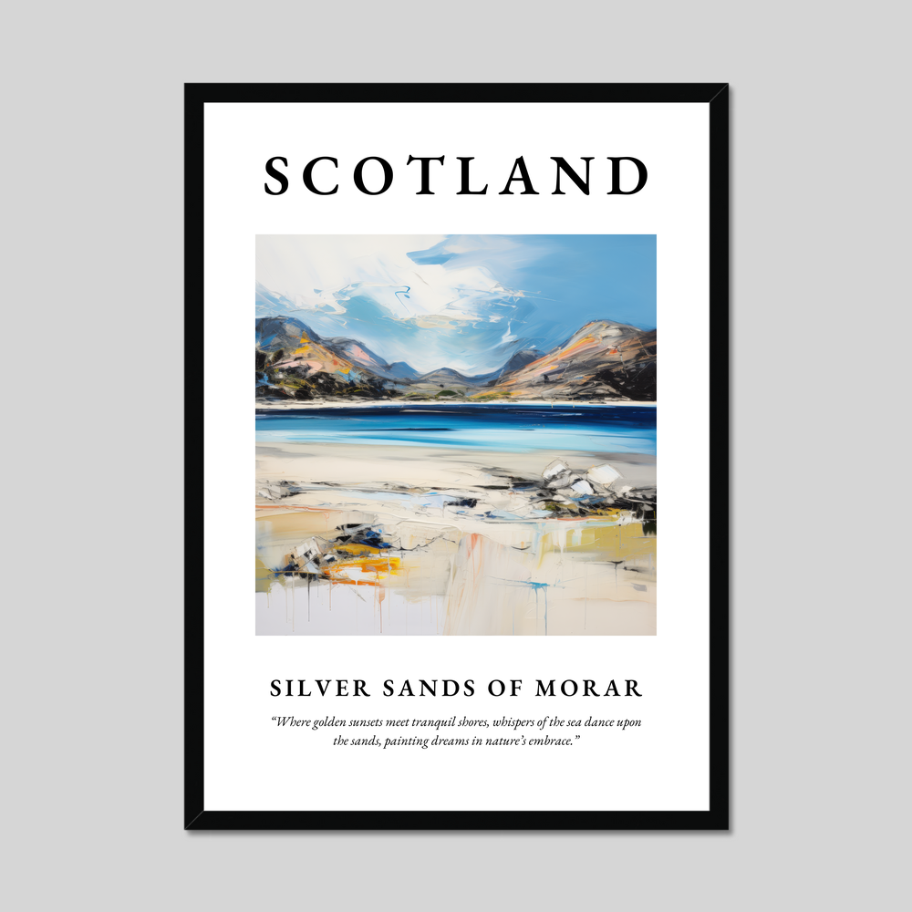 Poster of Silver Sands of Morar, Scotland.