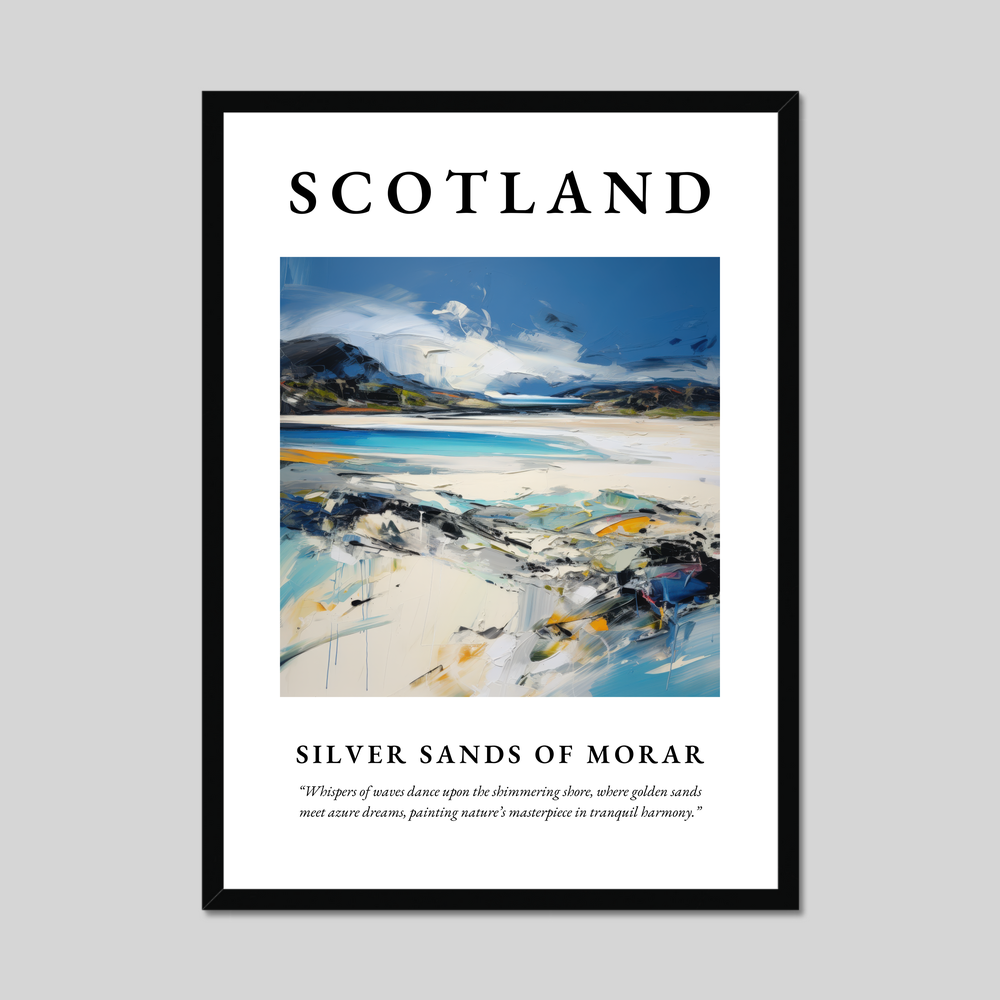 Poster of Silver Sands of Morar, Scotland.