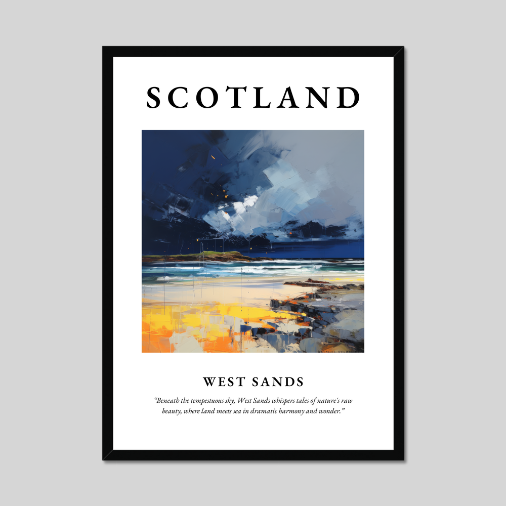 Poster of West Sands, Scotland.