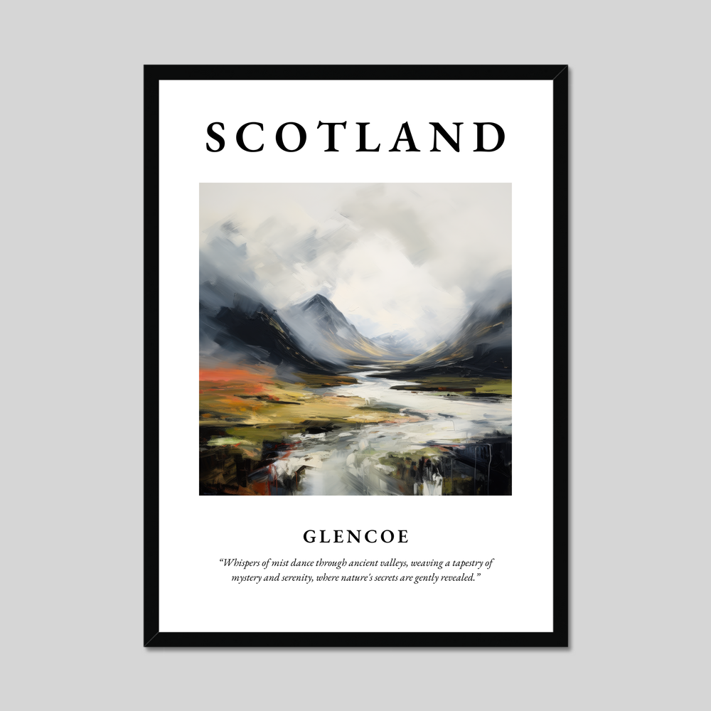 Poster of Glencoe, Scotland.