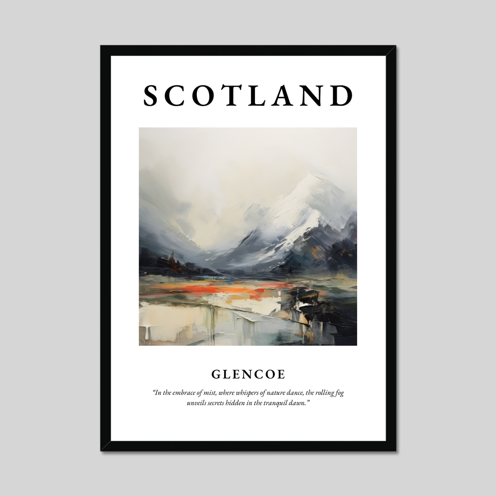 Poster of Glencoe, Scotland.