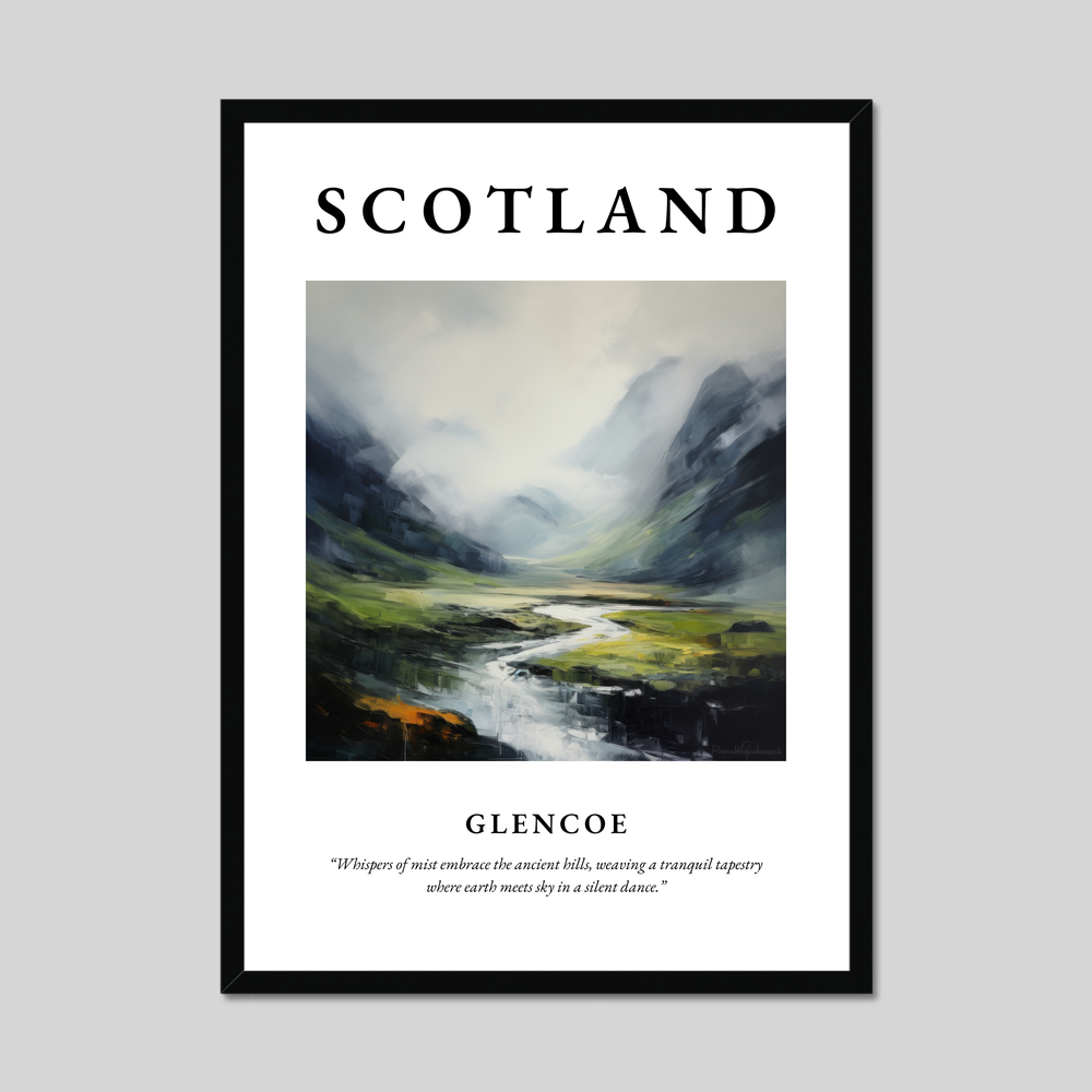 Poster of Glencoe, Scotland.