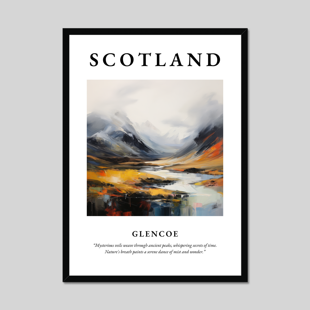 Poster of Glencoe, Scotland.