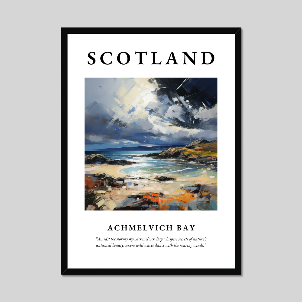 Poster of Achmelvich Bay, Scotland.