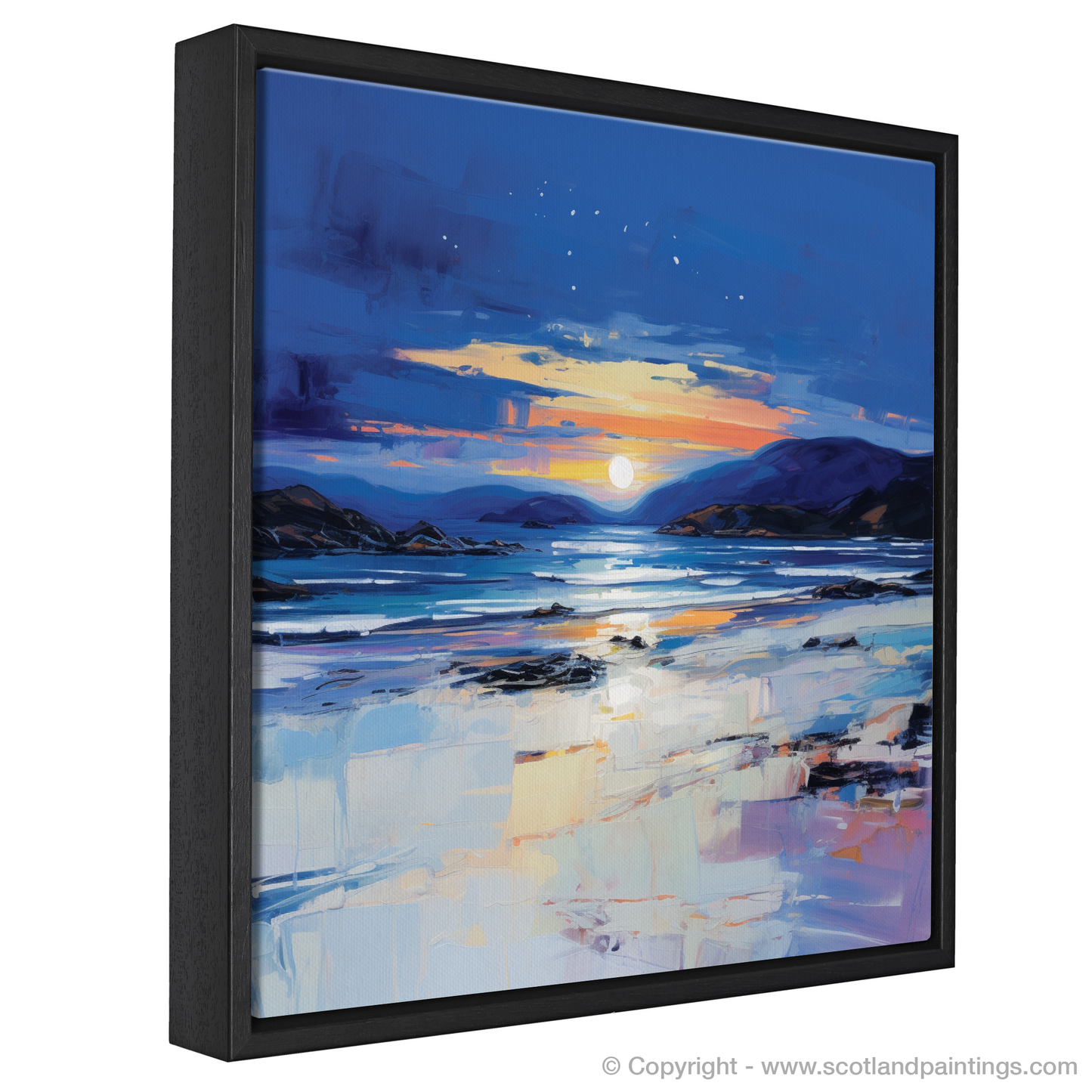 Painting and Art Print of Traigh Mhor at dusk entitled "Twilight Serenity at Traigh Mhor".