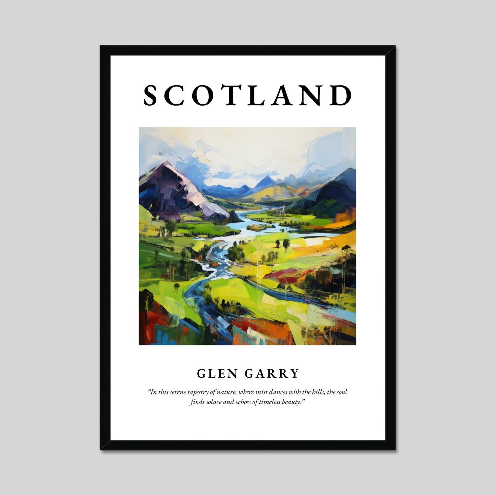 Poster of Glen Garry, Scotland.