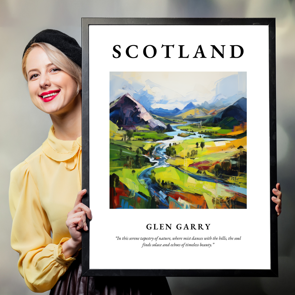 Person holding a poster of Glen Garry