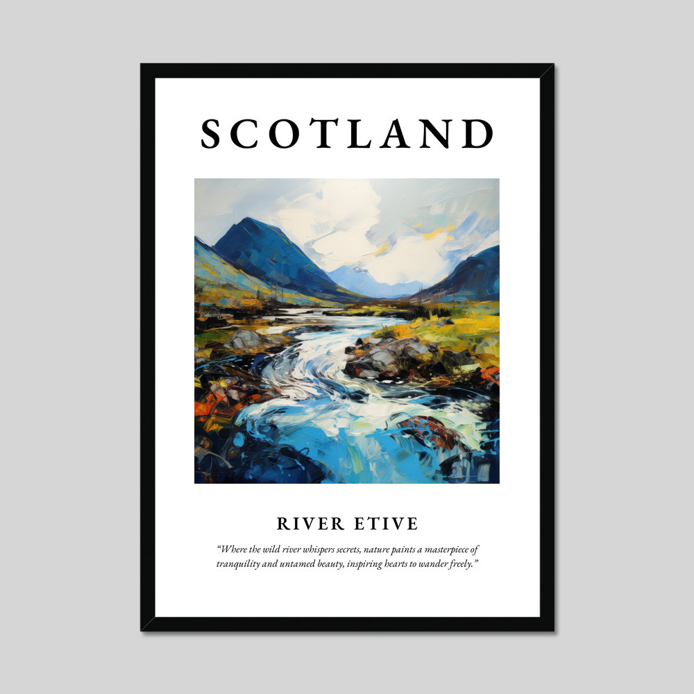 Poster of River Etive, Scotland.