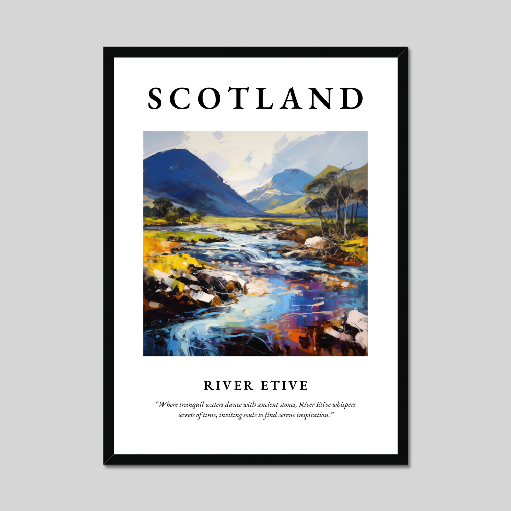 Poster of River Etive, Scotland.