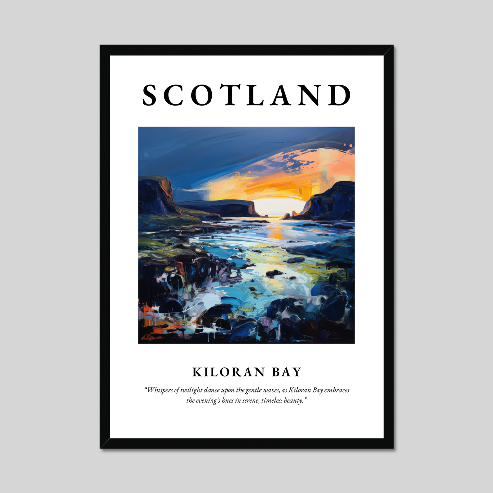 Poster of Kiloran Bay, Scotland.