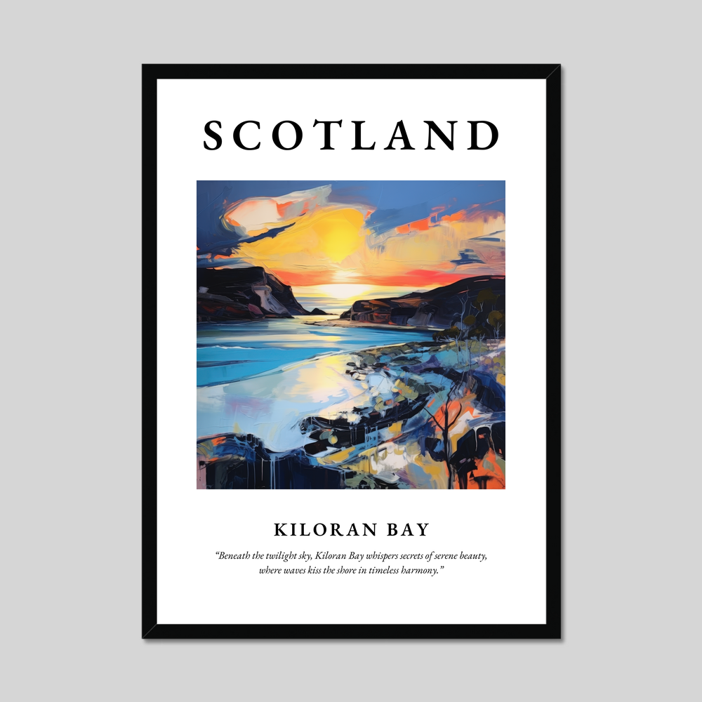 Poster of Kiloran Bay, Scotland.