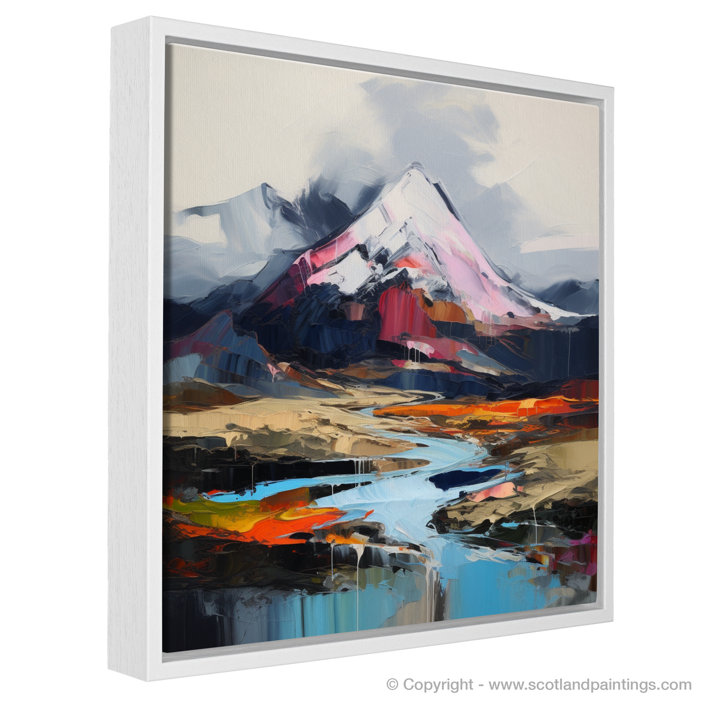 Painting and Art Print of Ben More. Ben More Unleashed: An Expressionist Ode to Scotland's Wild Highlands.