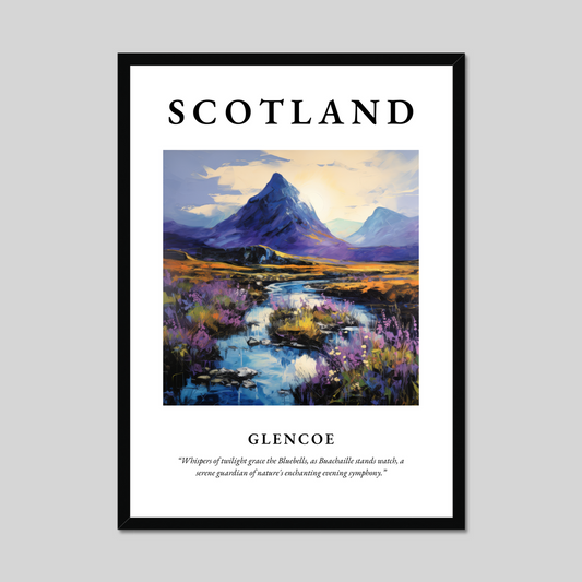 Poster of Glencoe, Scotland.