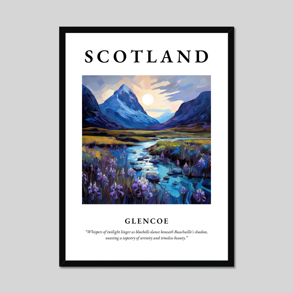 Poster of Glencoe, Scotland.