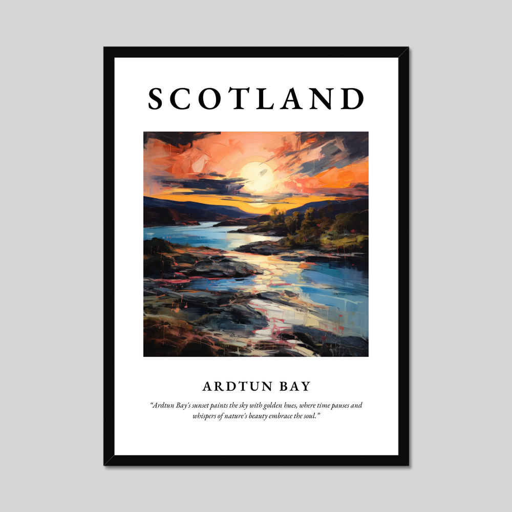 Poster of Ardtun Bay, Scotland.