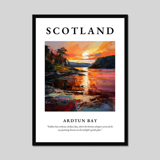 Poster of Ardtun Bay, Scotland.