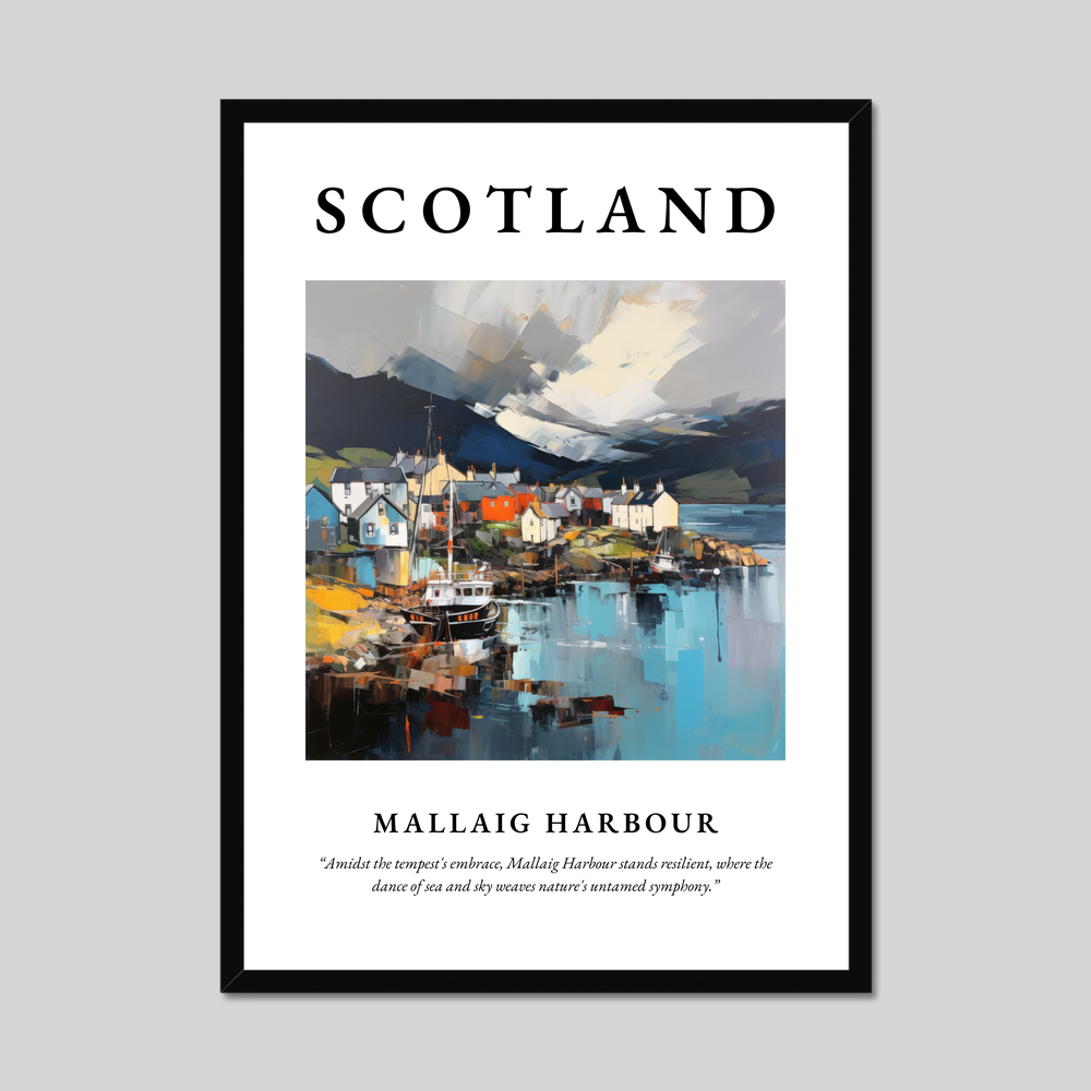 Poster of Mallaig Harbour, Scotland.