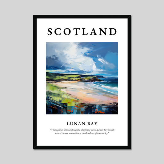 Poster of Lunan Bay, Scotland.