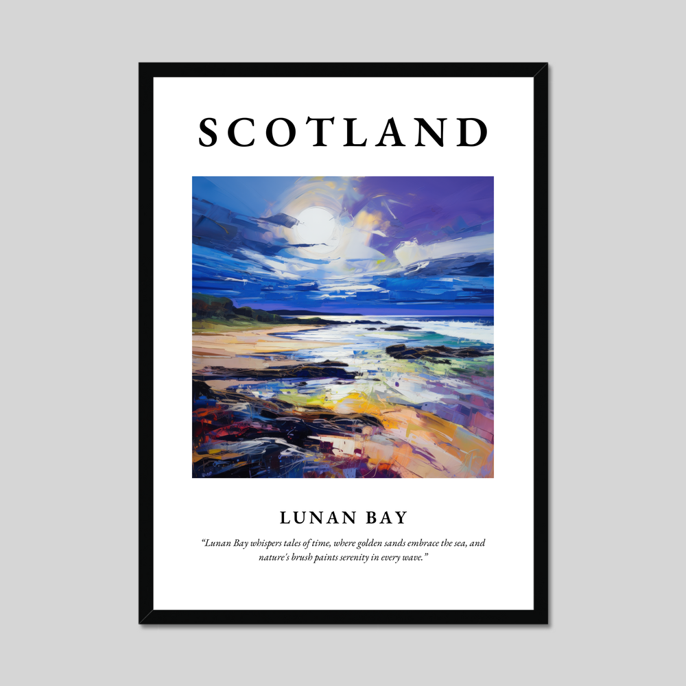 Poster of Lunan Bay, Scotland.