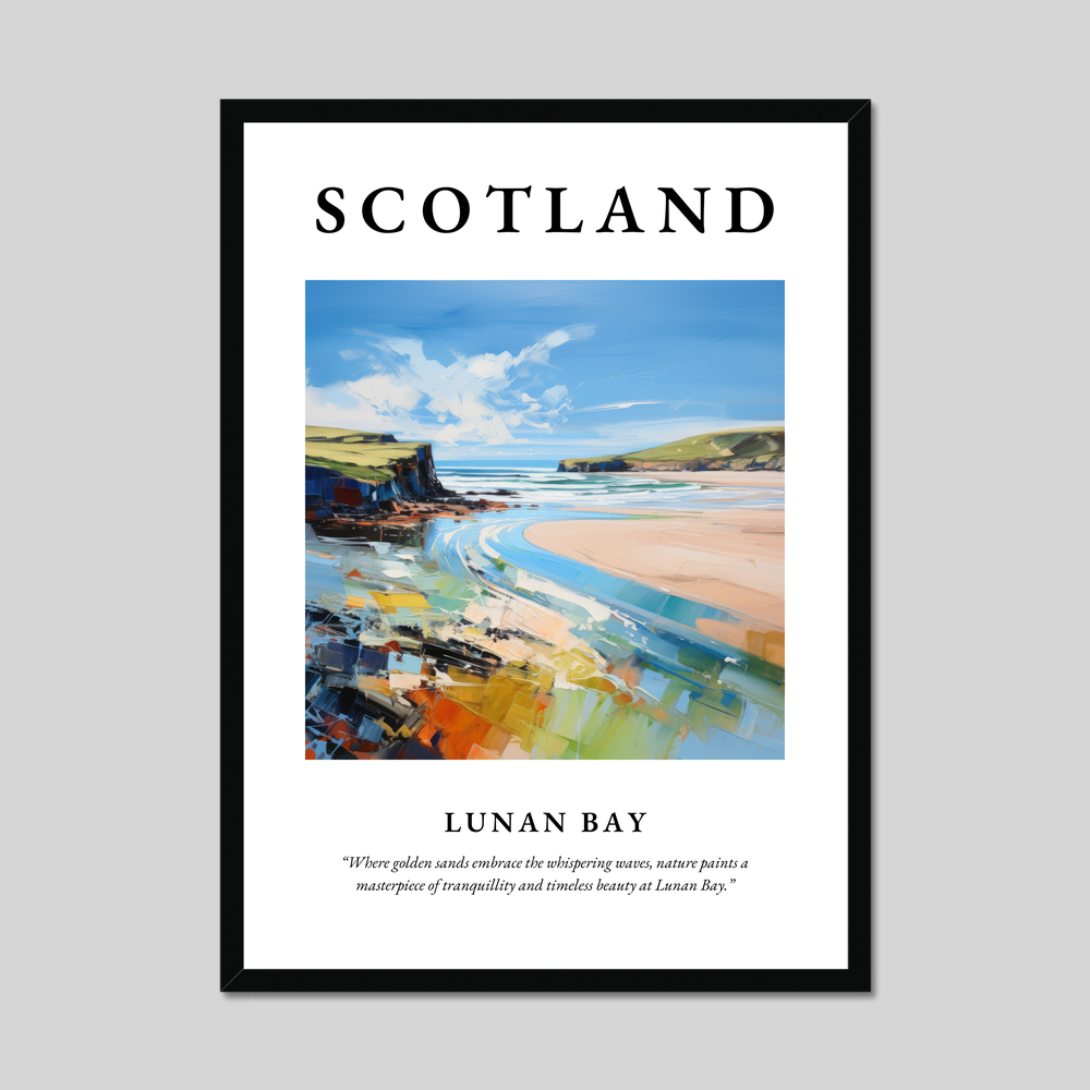 Poster of Lunan Bay, Scotland.