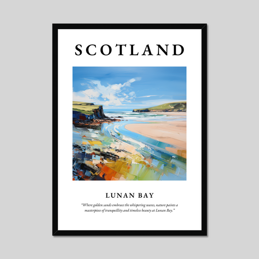 Poster of Lunan Bay, Scotland.