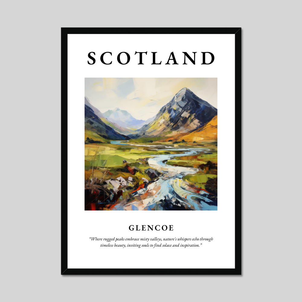 Poster of Glencoe, Scotland.