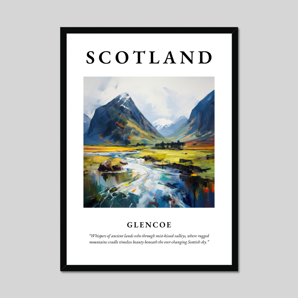 Poster of Glencoe, Scotland.