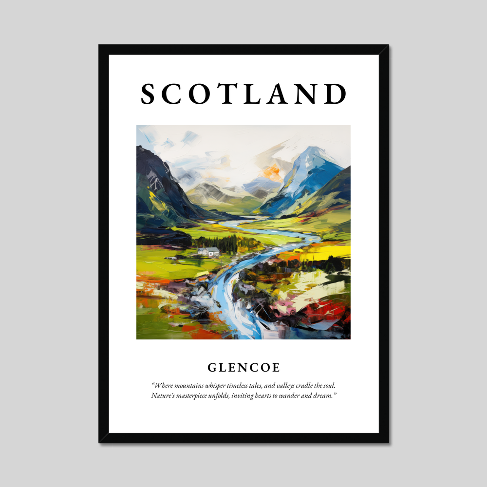 Poster of Glencoe, Scotland.