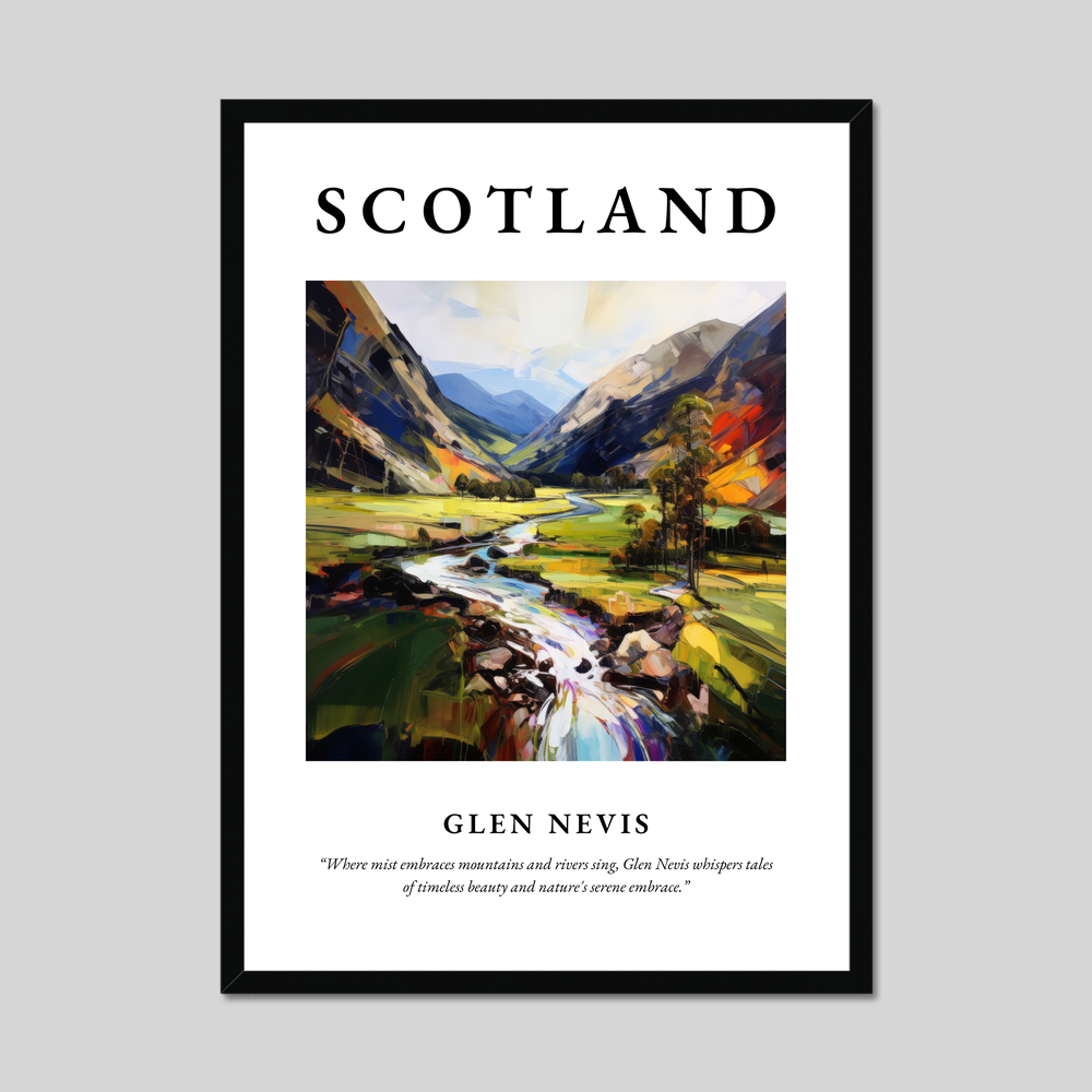 Poster of Glen Nevis, Scotland.