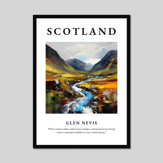 Poster of Glen Nevis, Scotland.