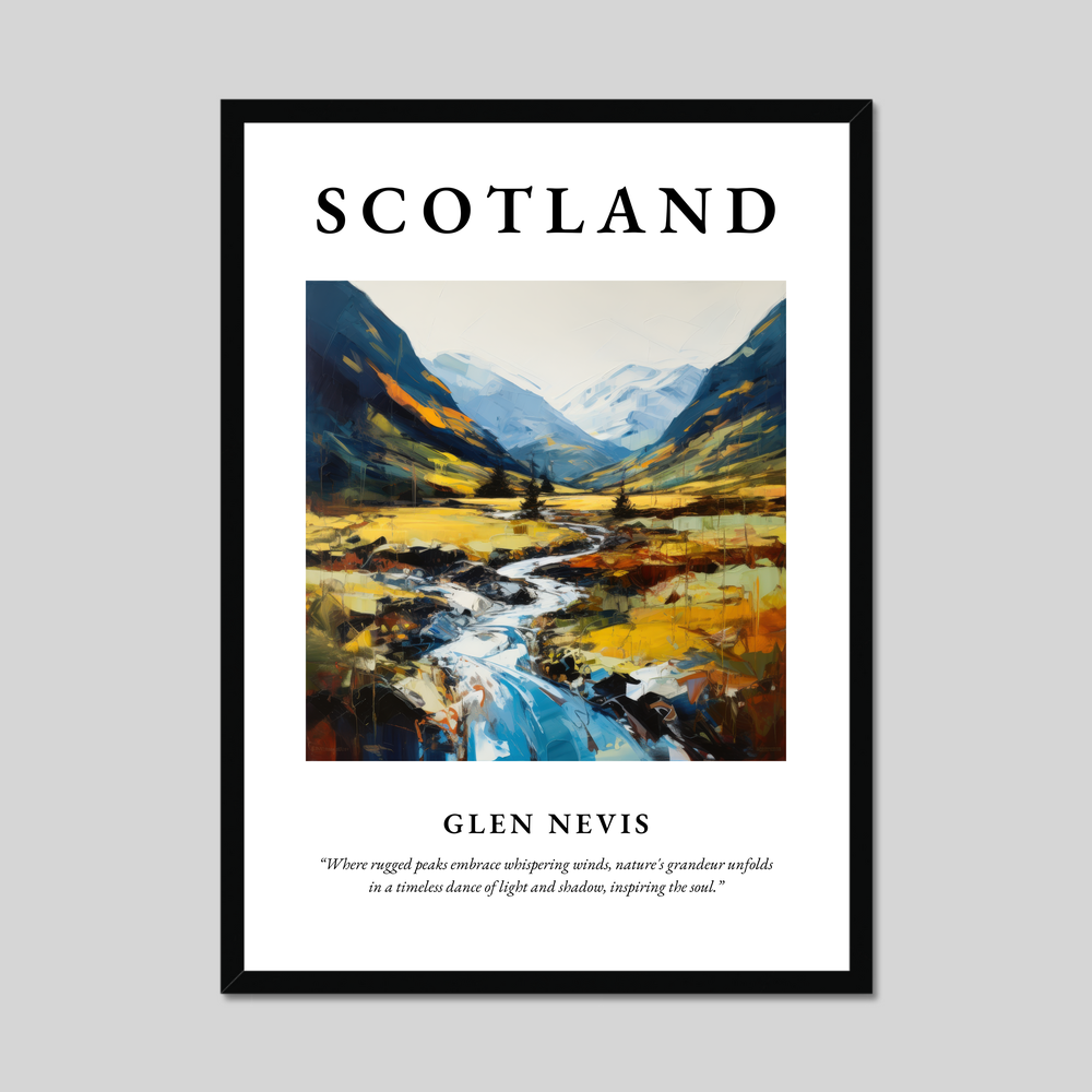 Poster of Glen Nevis, Scotland.