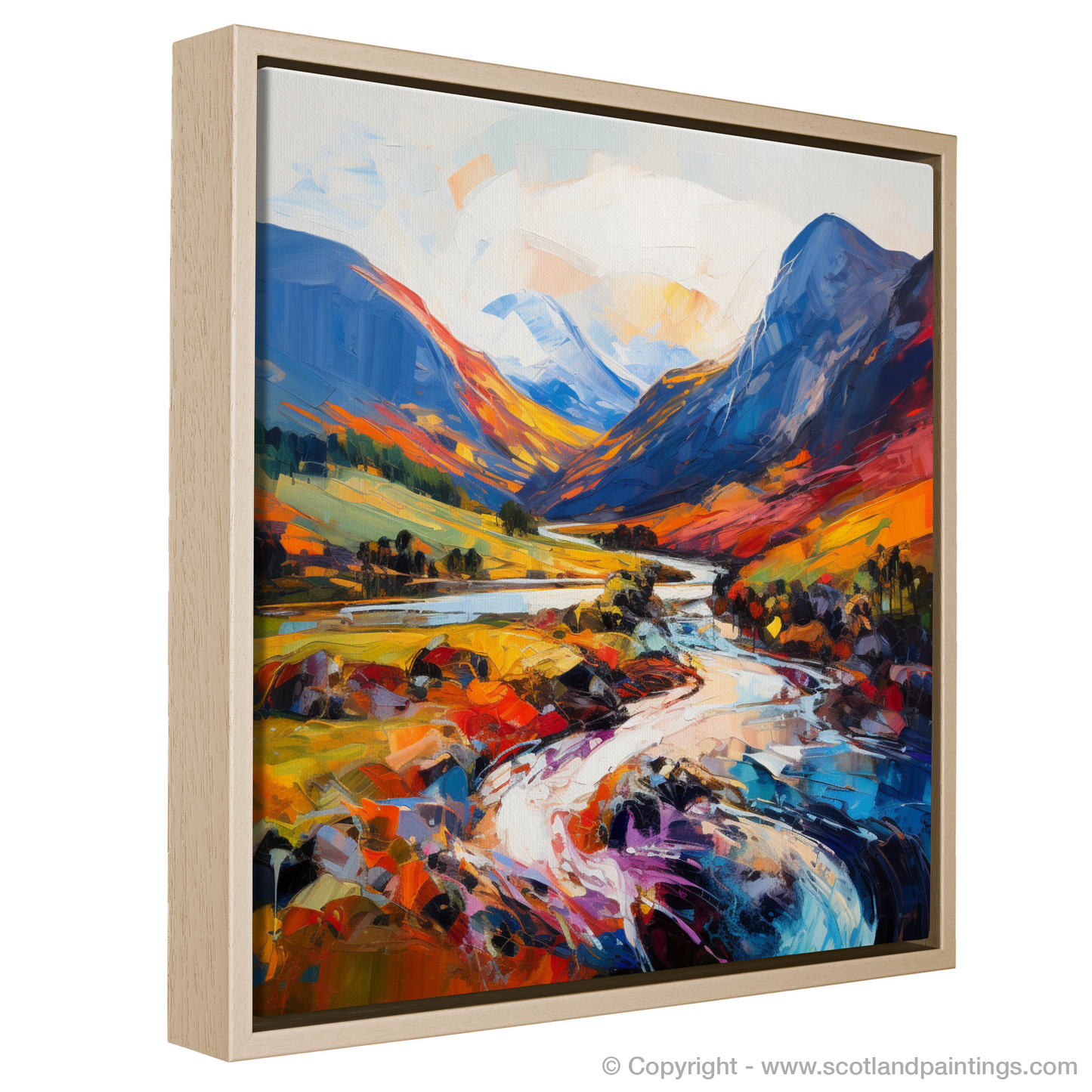 Painting and Art Print of Glen Nevis, Highlands entitled "Highland Majesty: A Glen Nevis Expression".