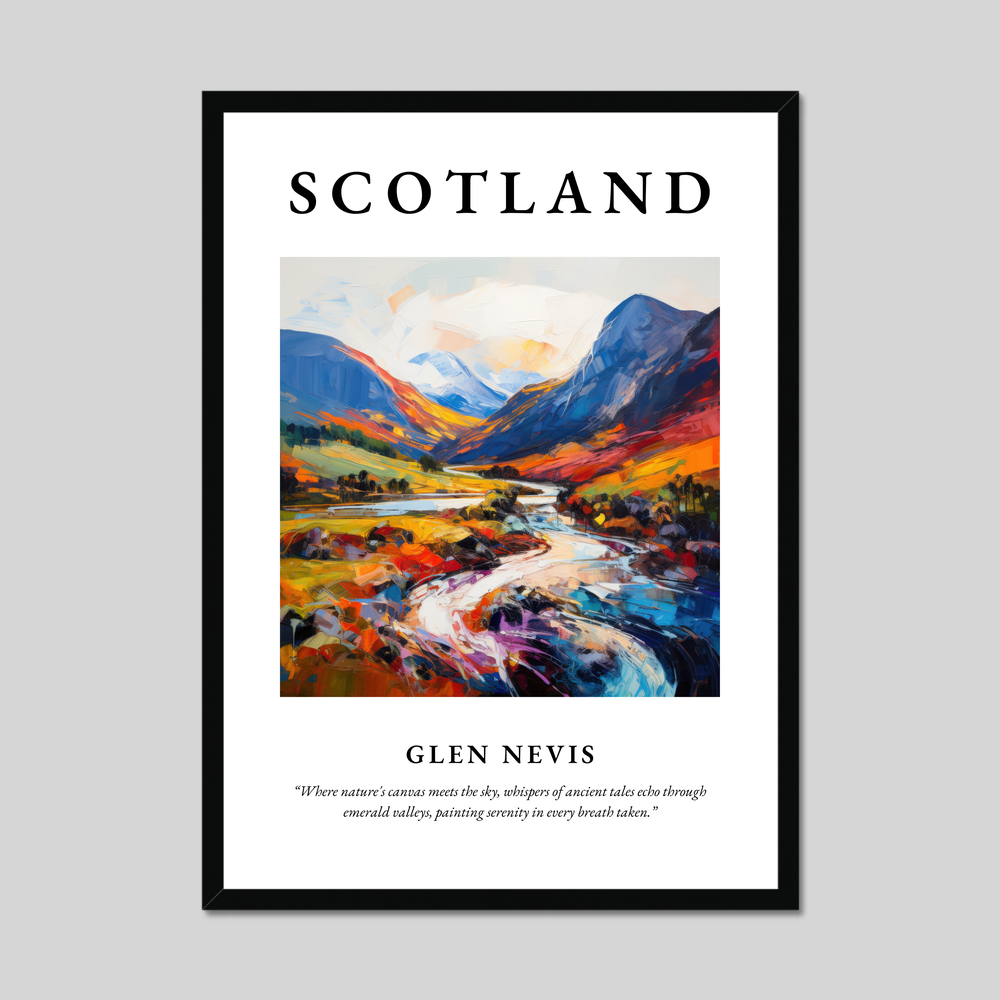 Poster of Glen Nevis, Scotland.