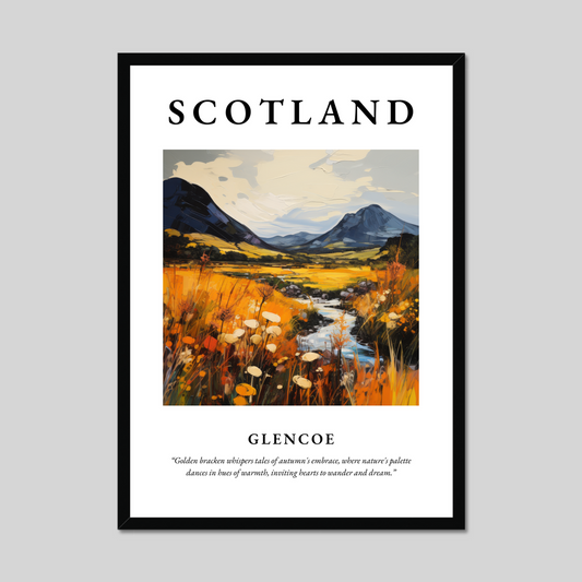 Poster of Glencoe, Scotland.