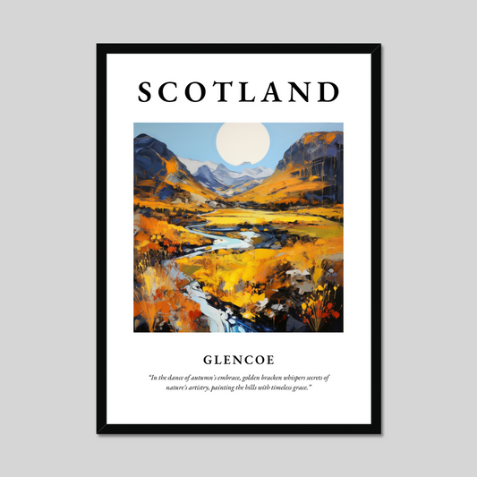 Poster of Glencoe, Scotland.