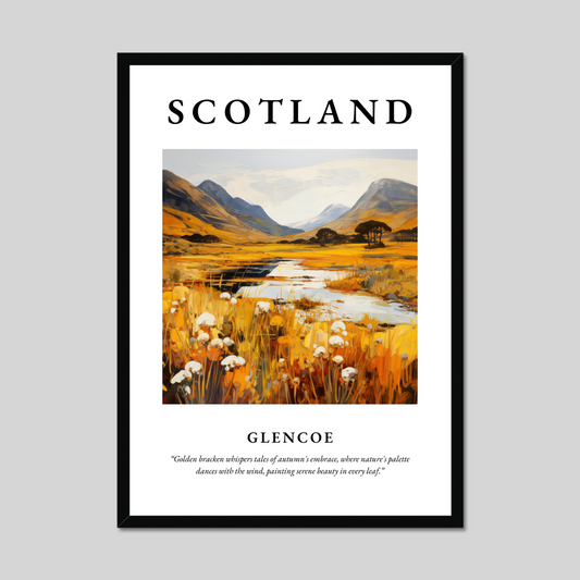 Poster of Glencoe, Scotland.