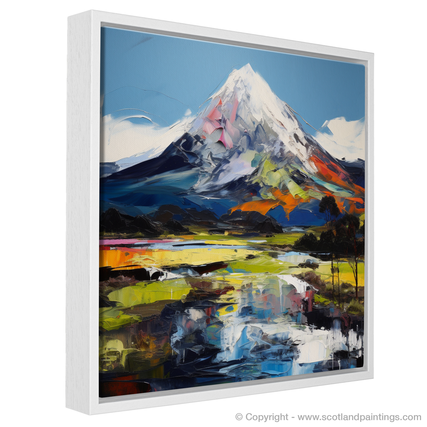 Painting and Art Print of Schiehallion. Schiehallion's Essence: An Expressionist Ode to Scottish Munros.